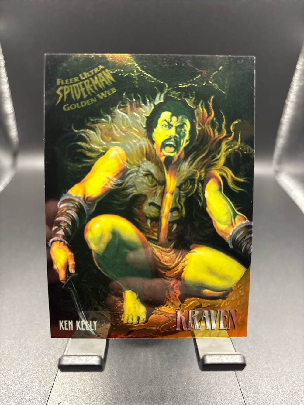 1995 Fleer Ultra Spider-Man Kraven Golden Web #4 Of 9 Ken Kelly